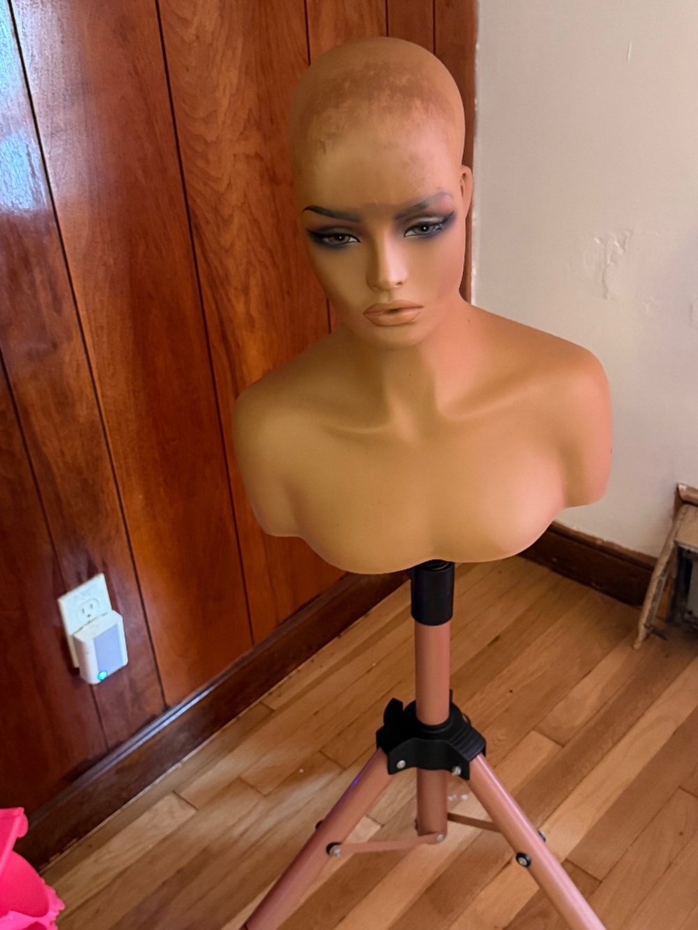 Wig mannequin head and stand